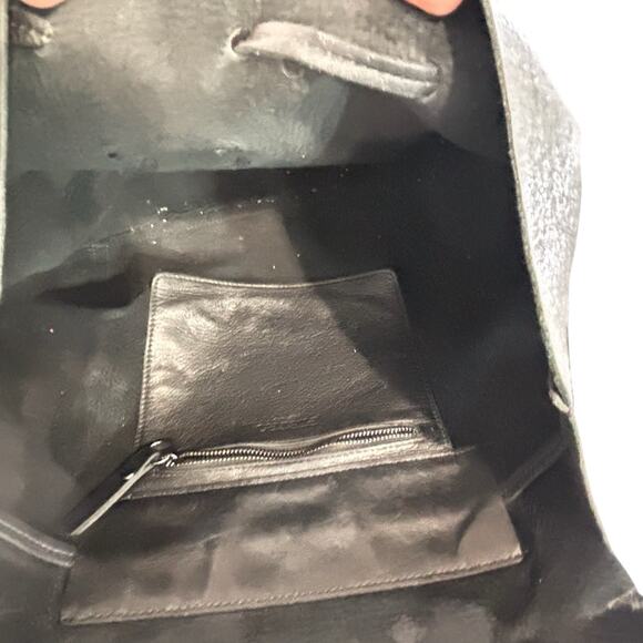 Pietro Alessandro black leather convertible satchel/backpack - Picture 3 of 7